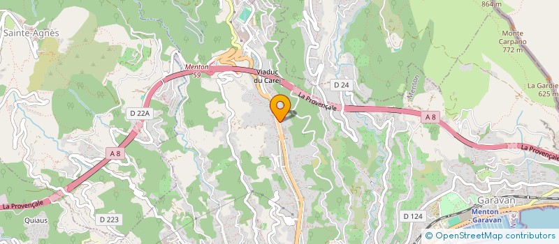 localisation de l'entreprise MADAME MICHELE BERIO  MENTON