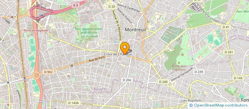 localisation de l'entreprise MADAME MICHELE BERREBI à MONTREUIL