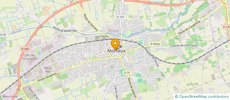 localisation de l'entreprise MADAME MICHELE BERTIER  MONTEUX