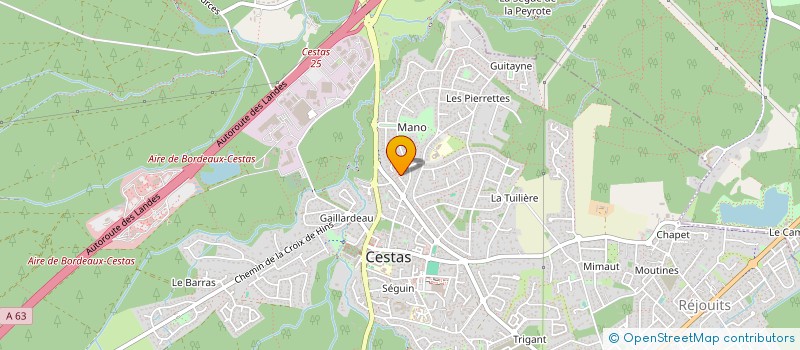 localisation de l'entreprise MADAME MICHELE BEUGNON  CESTAS