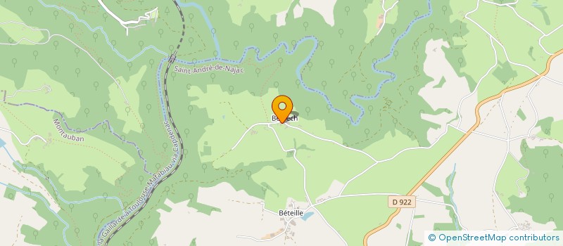 localisation de l'entreprise MADAME MICHELE BLANC  SAINT-ANDRE-DE-NAJAC