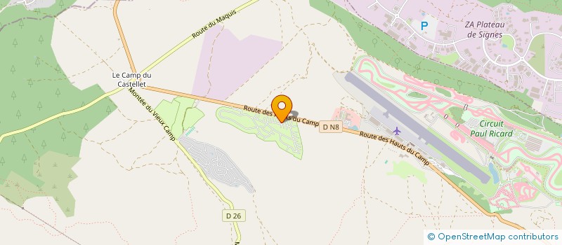 localisation de l'entreprise MADAME MICHELE BLANCHART  LE CASTELLET