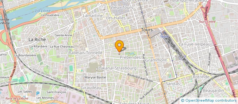 localisation de l'entreprise MADAME MICHELE BLUNAT  TOURS