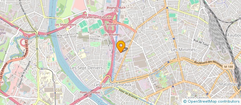 localisation de l'entreprise MADAME MICHELE BONELLI à TOULOUSE