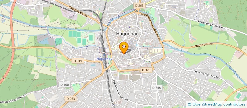 localisation de l'entreprise MADAME MICHELE BORAKOVSKI  HAGUENAU