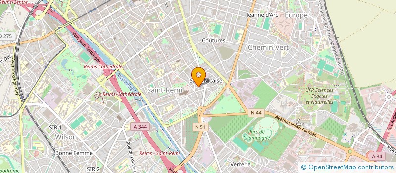 localisation de l'entreprise MADAME MICHELE BORIE  REIMS