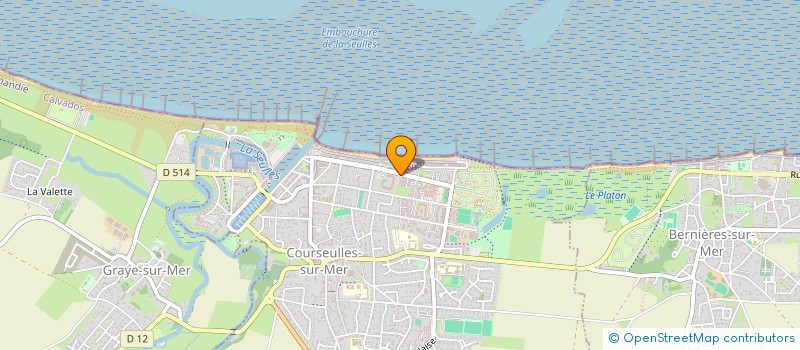 localisation de l'entreprise MADAME MICHELE BOUFFAY  COURSEULLES-SUR-MER