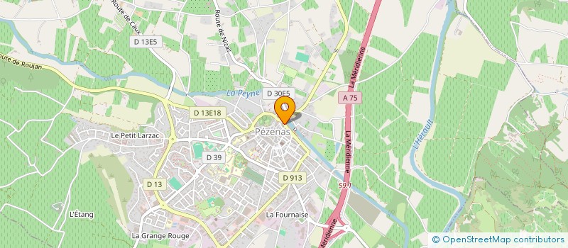 localisation de l'entreprise MADAME MICHELE BOUISSIERE  PEZENAS