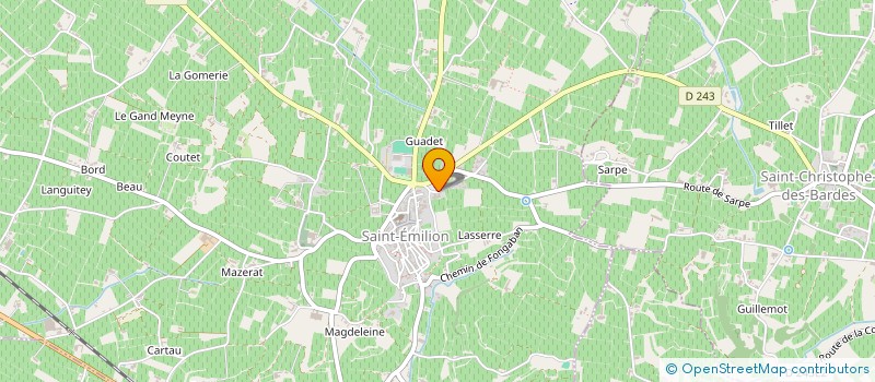 localisation de l'entreprise MADAME MICHELE BOUQUEY à SAINT-EMILION