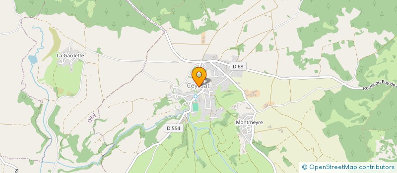 localisation de l'entreprise MADAME MICHELE BOURNETON  CEYSSAT