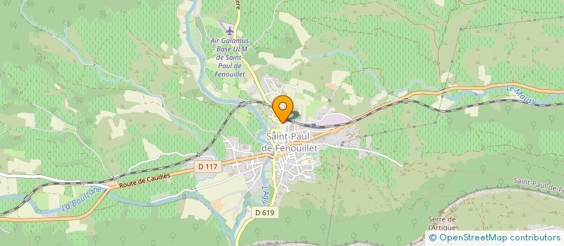 localisation de l'entreprise MADAME MICHELE BOURRAT  SAINT-PAUL-DE-FENOUILLET