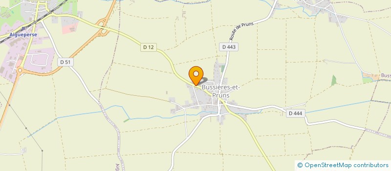 localisation de l'entreprise MADAME MICHELE BOUSSET  BUSSIERES-ET-PRUNS