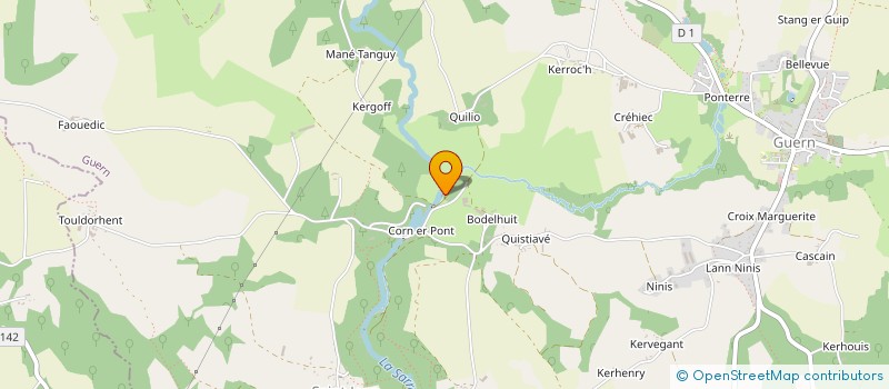 localisation de l'entreprise MADAME MICHELE BRADY  GUERN