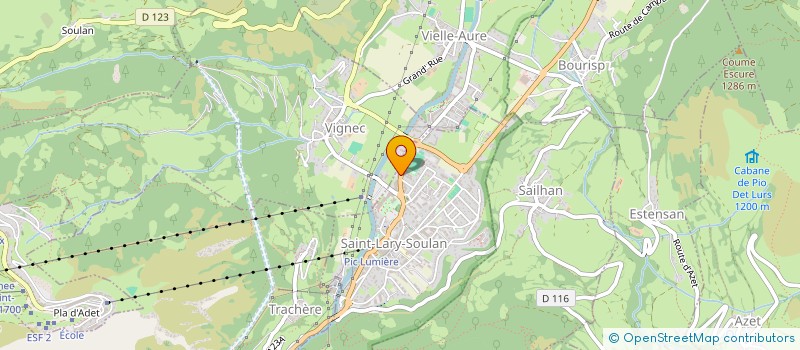 localisation de l'entreprise MADAME MICHELE BRAOUET  SAINT-LARY-SOULAN