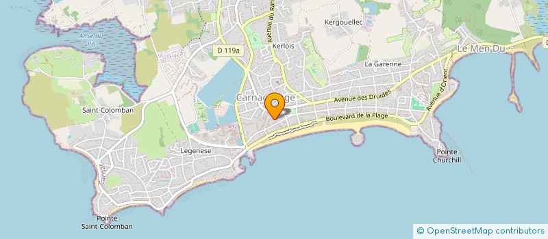 localisation de l'entreprise MADAME MICHELE BRIARD  CARNAC