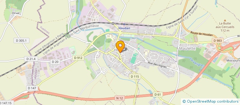 localisation de l'entreprise MADAME MICHELE BRIDOU  HOUDAN