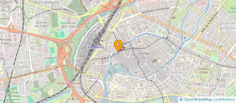 localisation de l'entreprise MADAME MICHELE BRUCKER  STRASBOURG