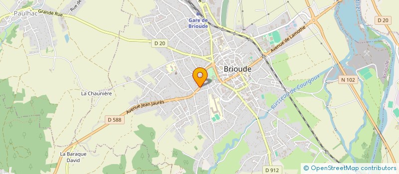 localisation de l'entreprise MADAME MICHELE BRUHAT  BRIOUDE