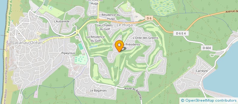 localisation de l'entreprise MADAME MICHELE BRUN  LACANAU