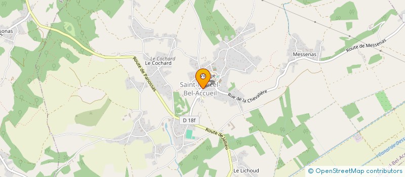 localisation de l'entreprise MADAME MICHELE BRUN  SAINT-MARCEL-BEL-ACCUEIL