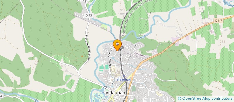 localisation de l'entreprise MADAME MICHELE BRUN  VIDAUBAN