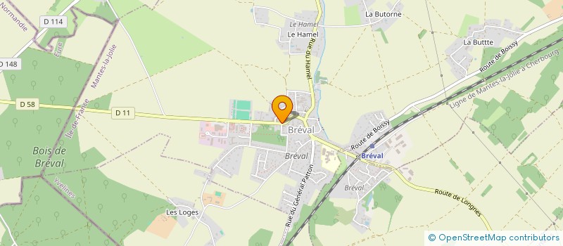 localisation de l'entreprise MADAME MICHELE BUREAU  BREVAL