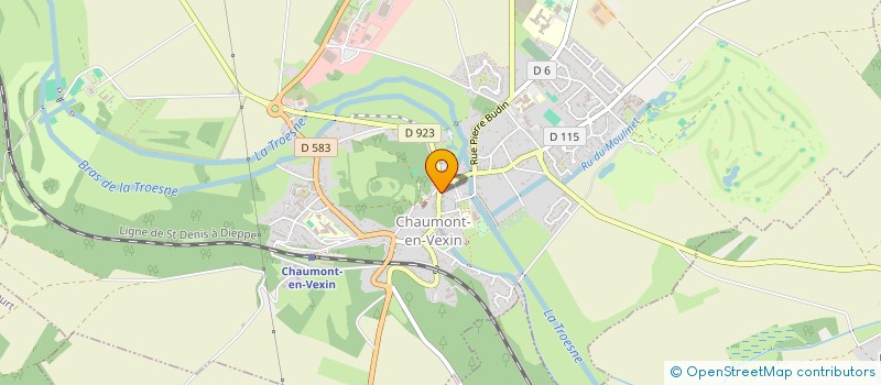 localisation de l'entreprise MADAME MICHELE BUSTON  CHAUMONT-EN-VEXIN