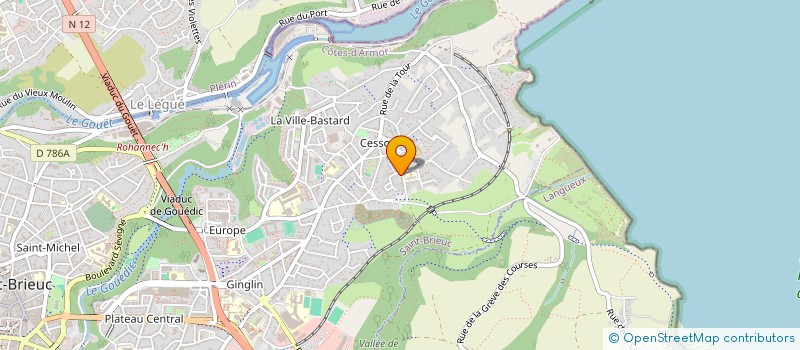 localisation de l'entreprise MADAME MICHELE CADRAN à SAINT-BRIEUC