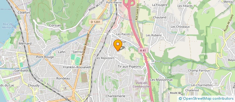 localisation de l'entreprise MADAME MICHELE CALLENDRET  AIX-LES-BAINS