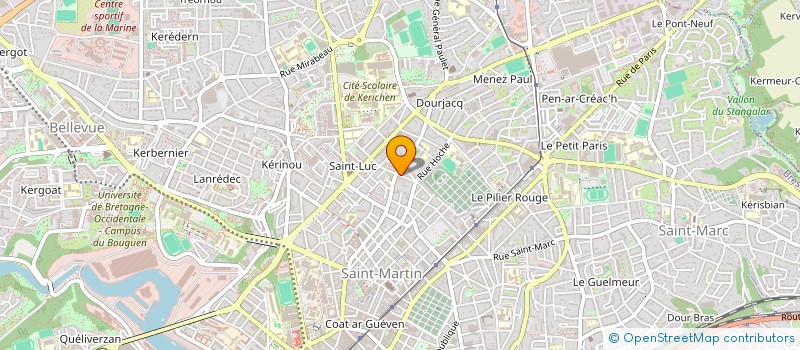 localisation de l'entreprise MADAME MICHELE CALVEZ  BREST