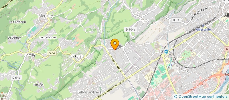 localisation de l'entreprise MADAME MICHELE CAMPION  GILLY-SUR-ISERE