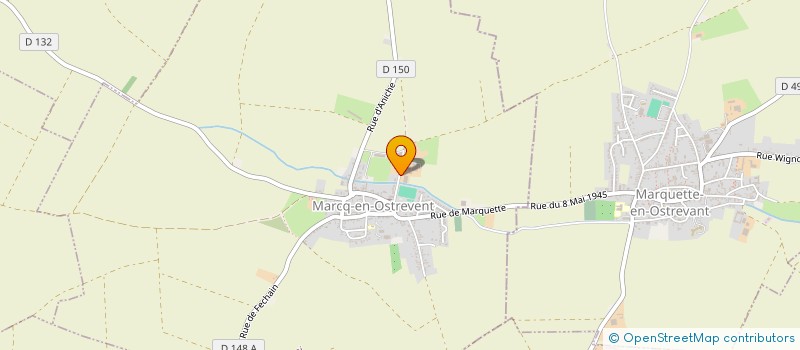 localisation de l'entreprise MADAME MICHELE CATTIAUX  MARCQ-EN-OSTREVENT