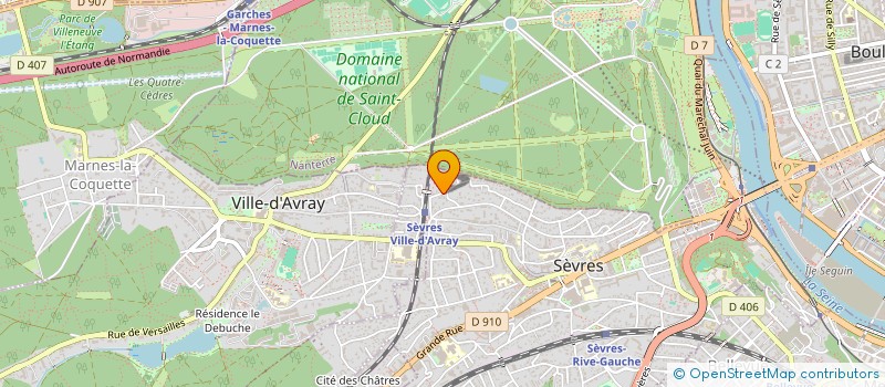 localisation de l'entreprise MADAME MICHELE CAZES à SEVRES