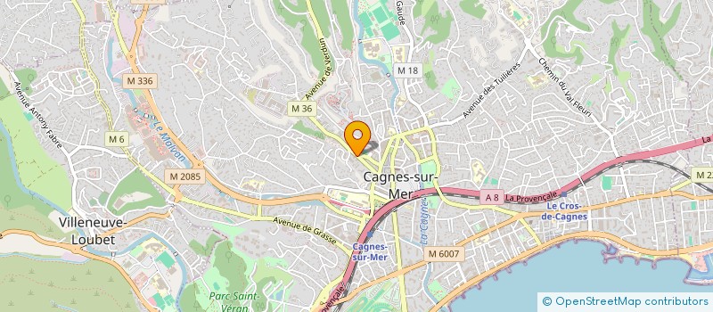 localisation de l'entreprise MADAME MICHELE CECILLON à CAGNES-SUR-MER