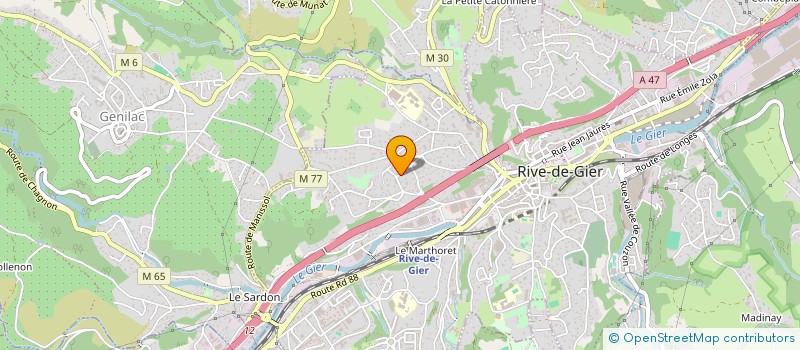 localisation de l'entreprise MADAME MICHELE CELLARD  RIVE-DE-GIER