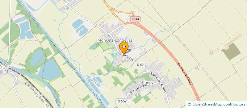 localisation de l'entreprise MADAME MICHELE CHABOT  MONCETZ-LONGEVAS