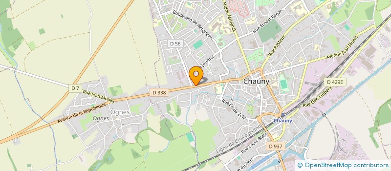 localisation de l'entreprise MADAME MICHELE CHAFFOY à CHAUNY