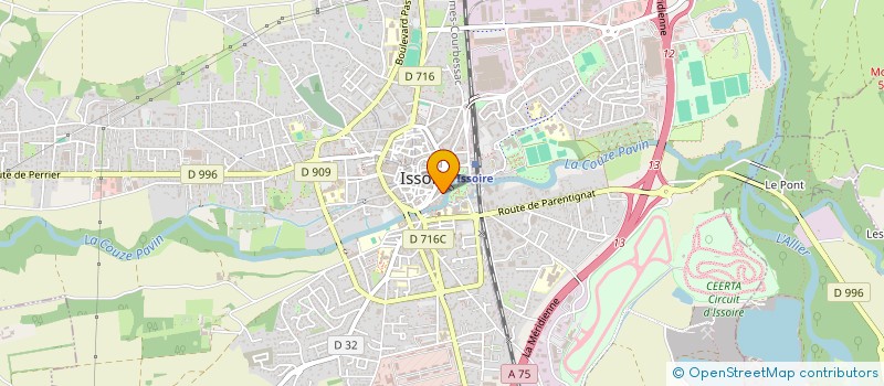 localisation de l'entreprise MADAME MICHELE CHATONNIER  ISSOIRE