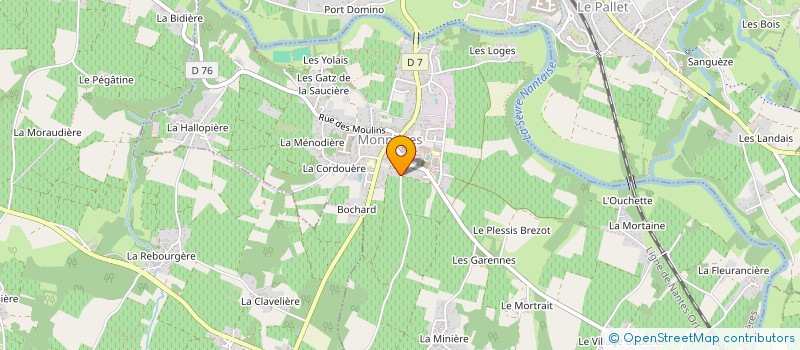 localisation de l'entreprise MADAME MICHELE CHAUSSUMIER à MONNIERES