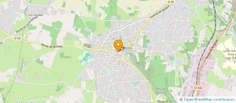 localisation de l'entreprise MADAME MICHELE CHAVASSE-RIONDET  CHAPONOST