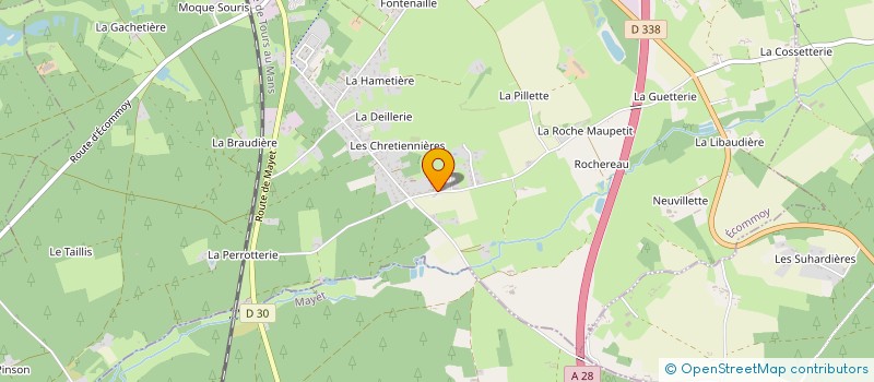 localisation de l'entreprise MADAME MICHELE CHOLIERE  ECOMMOY