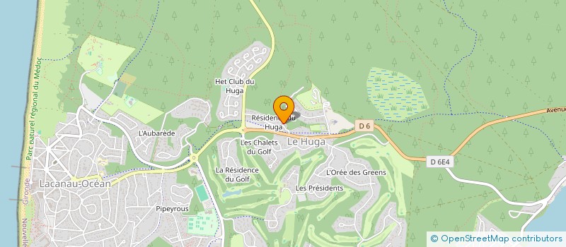 localisation de l'entreprise MADAME MICHELE CHOURROT  LACANAU