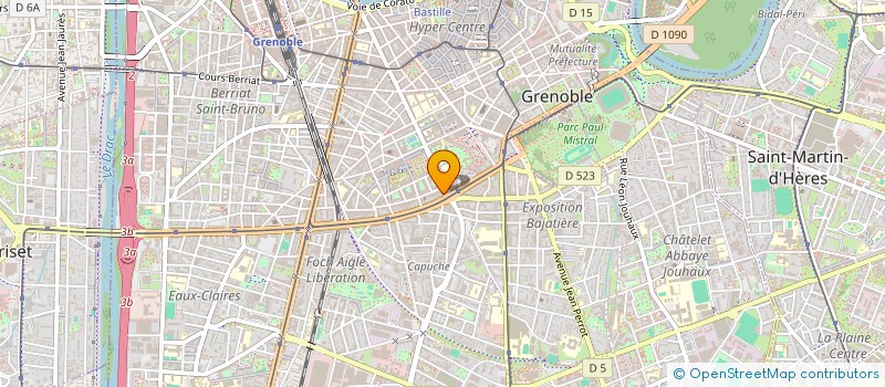 localisation de l'entreprise MADAME MICHELE CLAUZIER  GRENOBLE