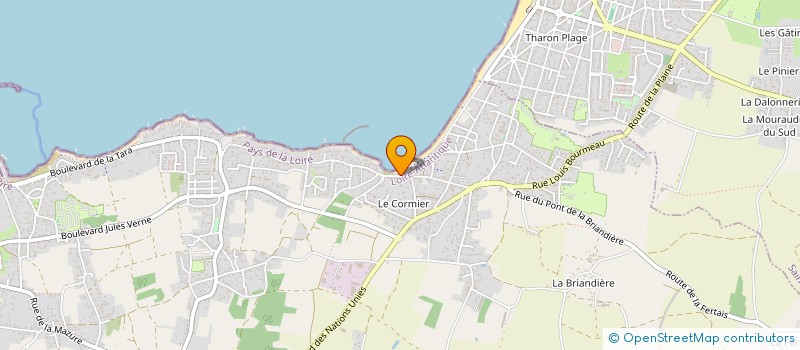 localisation de l'entreprise MADAME MICHELE CLAVIER à LA PLAINE-SUR-MER