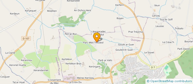 localisation de l'entreprise MADAME MICHELE CLOAREC  LOCRONAN