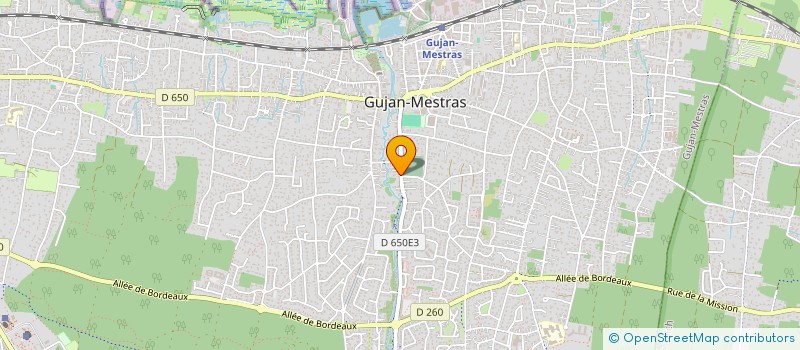 localisation de l'entreprise MADAME MICHELE CONTIS  GUJAN-MESTRAS