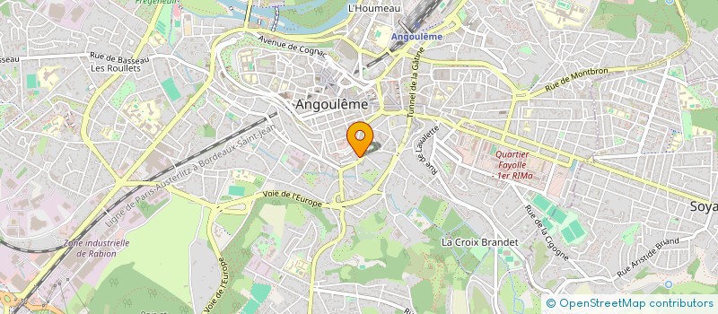 localisation de l'entreprise MADAME MICHELE CORIOLAN à ANGOULEME