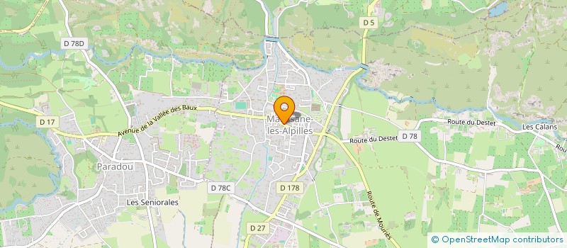 localisation de l'entreprise MADAME MICHELE CORTES à MAUSSANE-LES-ALPILLES