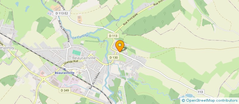 localisation de l'entreprise MADAME MICHELE COUPEZ  BEAURAINVILLE