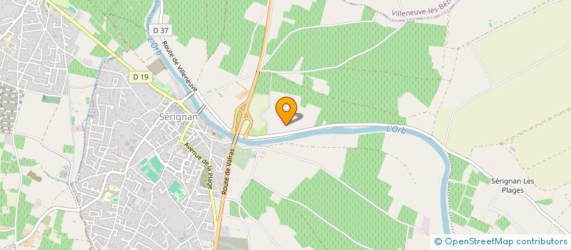 localisation de l'entreprise MADAME MICHELE COURTIAL  SERIGNAN